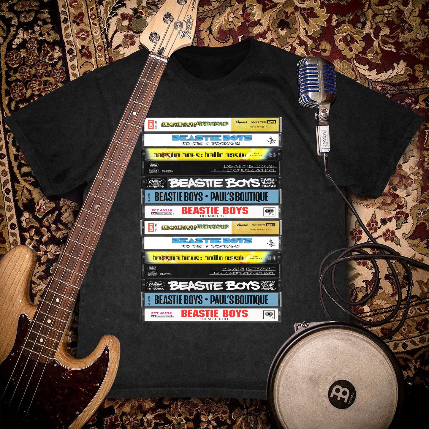 Beastie Boys Albums Cassette Retro Collection Premium Unisex T-Shirt