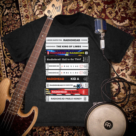 Radiohead Albums Cassette Retro Collection Premium Unisex T-Shirt