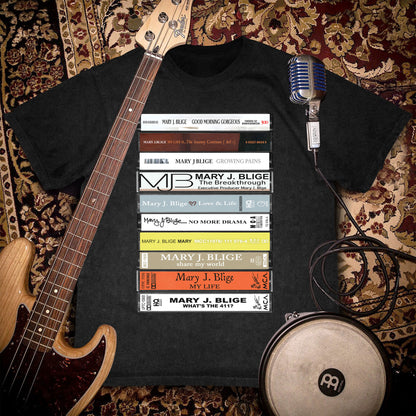 Mary J. Blige Albums Cassette Collection Retro Collection Premium Unisex T-Shirt