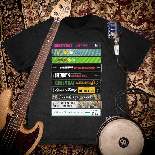 Green Day Albums Cassette Retro Collection Premium Unisex T-Shirt