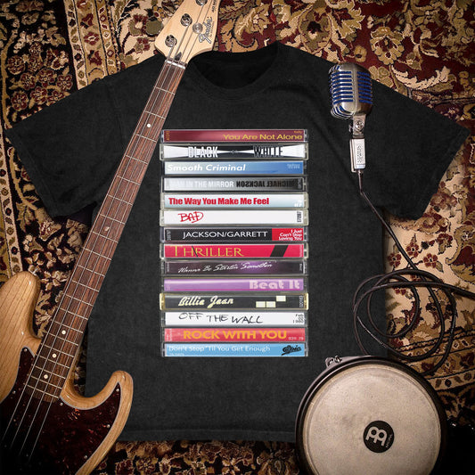 Michael Jackson Albums Cassette Retro Collection Premium Unisex T-Shirt