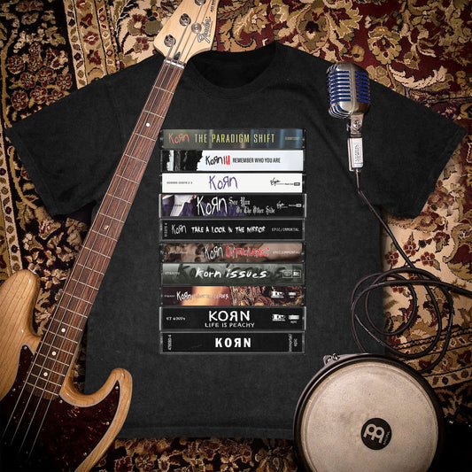 Korn Albums Cassette Retro Collection Premium Unisex T-Shirt