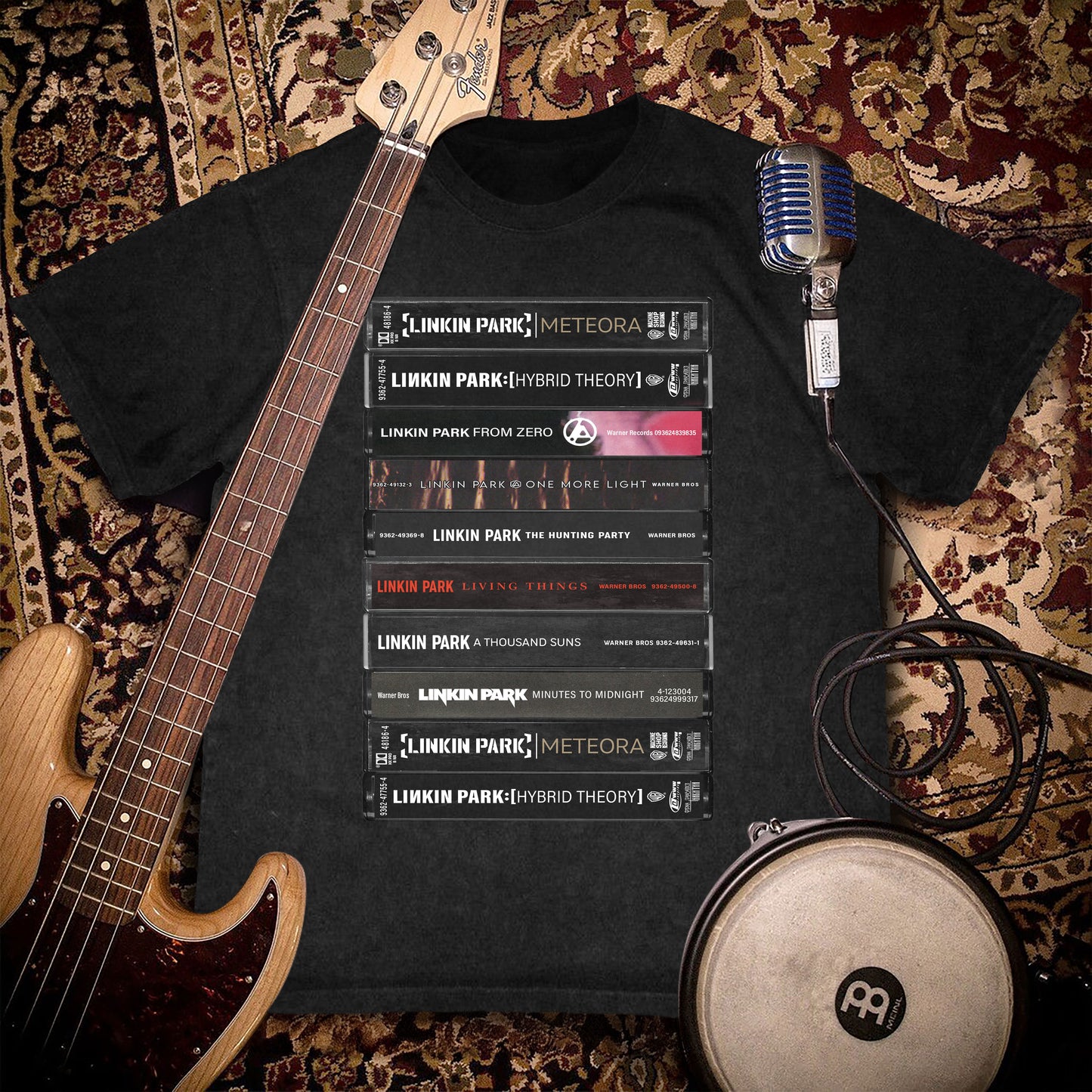 Linkin Park Albums Cassette Retro Collection Premium Unisex T-Shirt