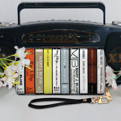 Mary J. Blige Albums Cassette Vintage Leather Long Wallet