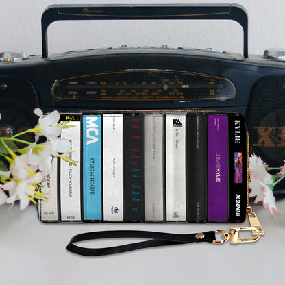 Kylie Minogue Albums Cassette Vintage Leather Long Wallet