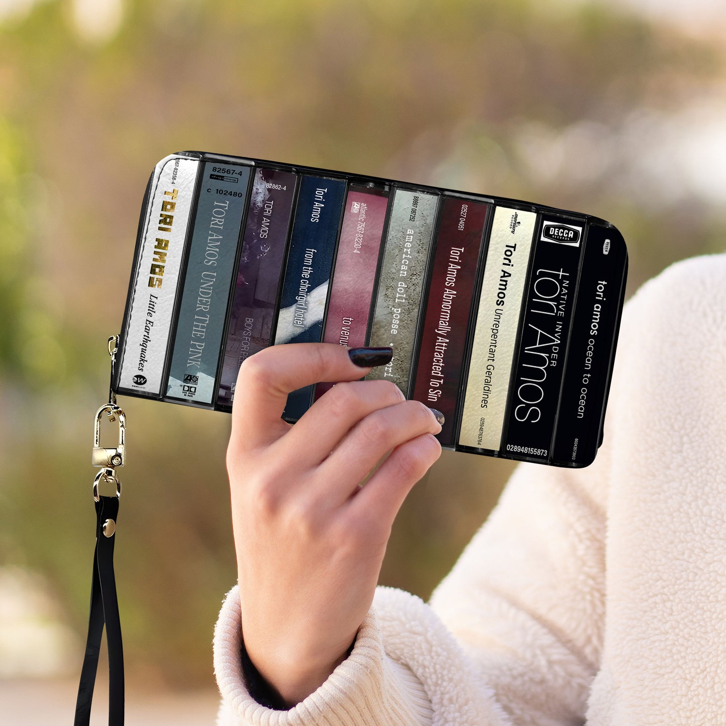 Tori Amos Albums Cassette Vintage Leather Long Wallet
