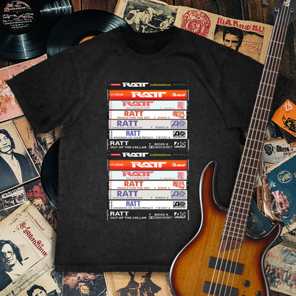 Ratt Albums Cassette Retro Collection Premium Unisex T-Shirt