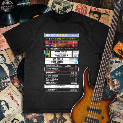 Tom Waits Albums Cassette Retro Collection Premium Unisex T-Shirt