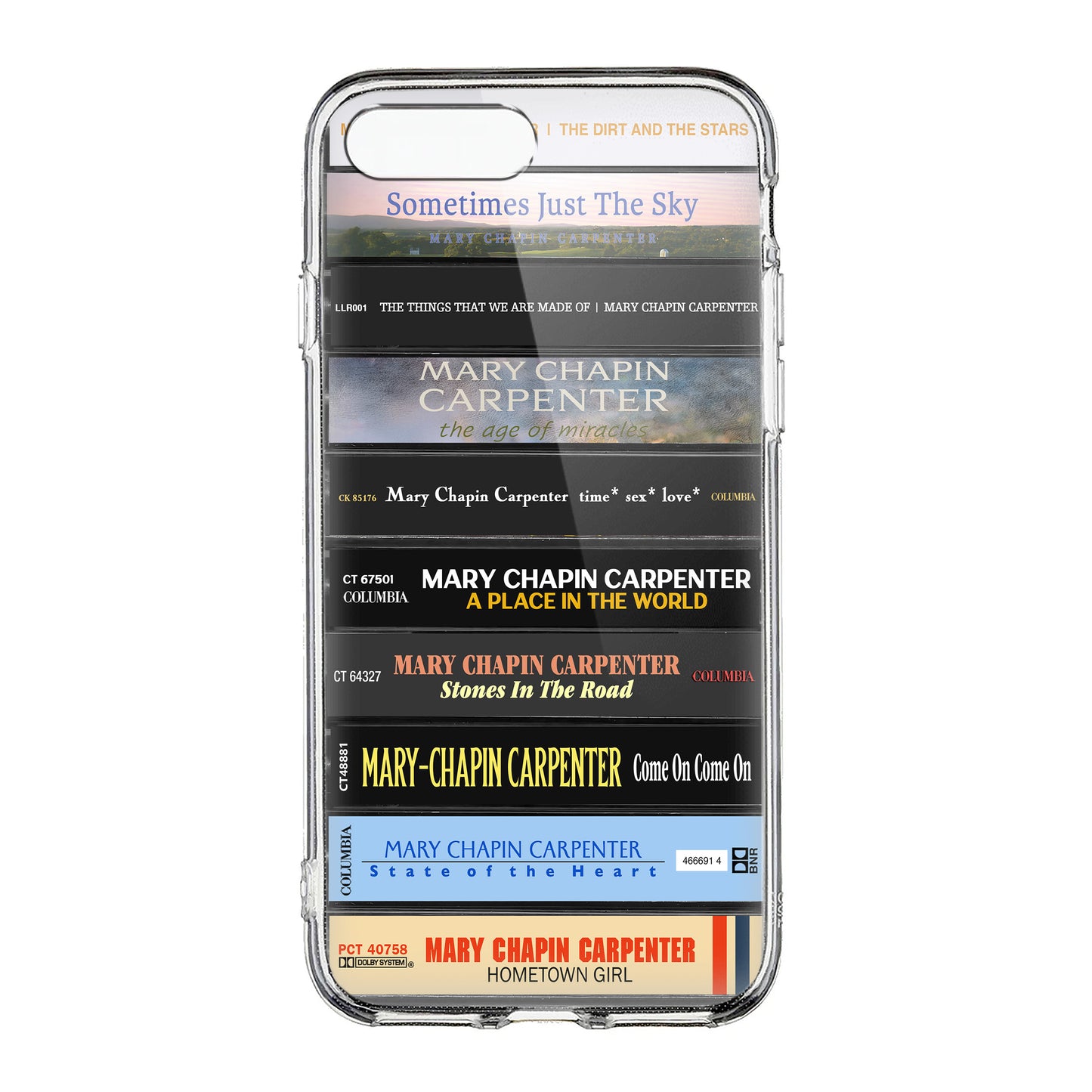 Mary Chapin Carpenter Albums Cassette Collection Retro Phone Case