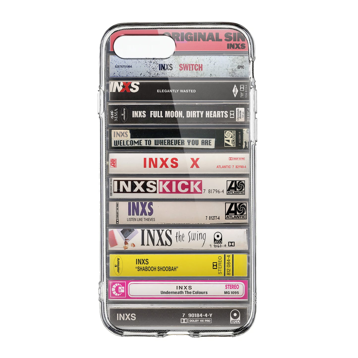 INXS Albums Cassette Collection Retro Phone Case