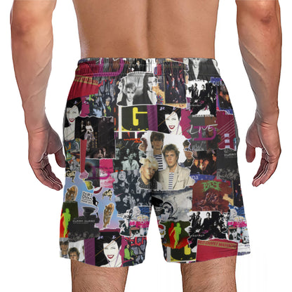 Duran Duran Albums Covers Collage Unisex Hawaiian Shorts