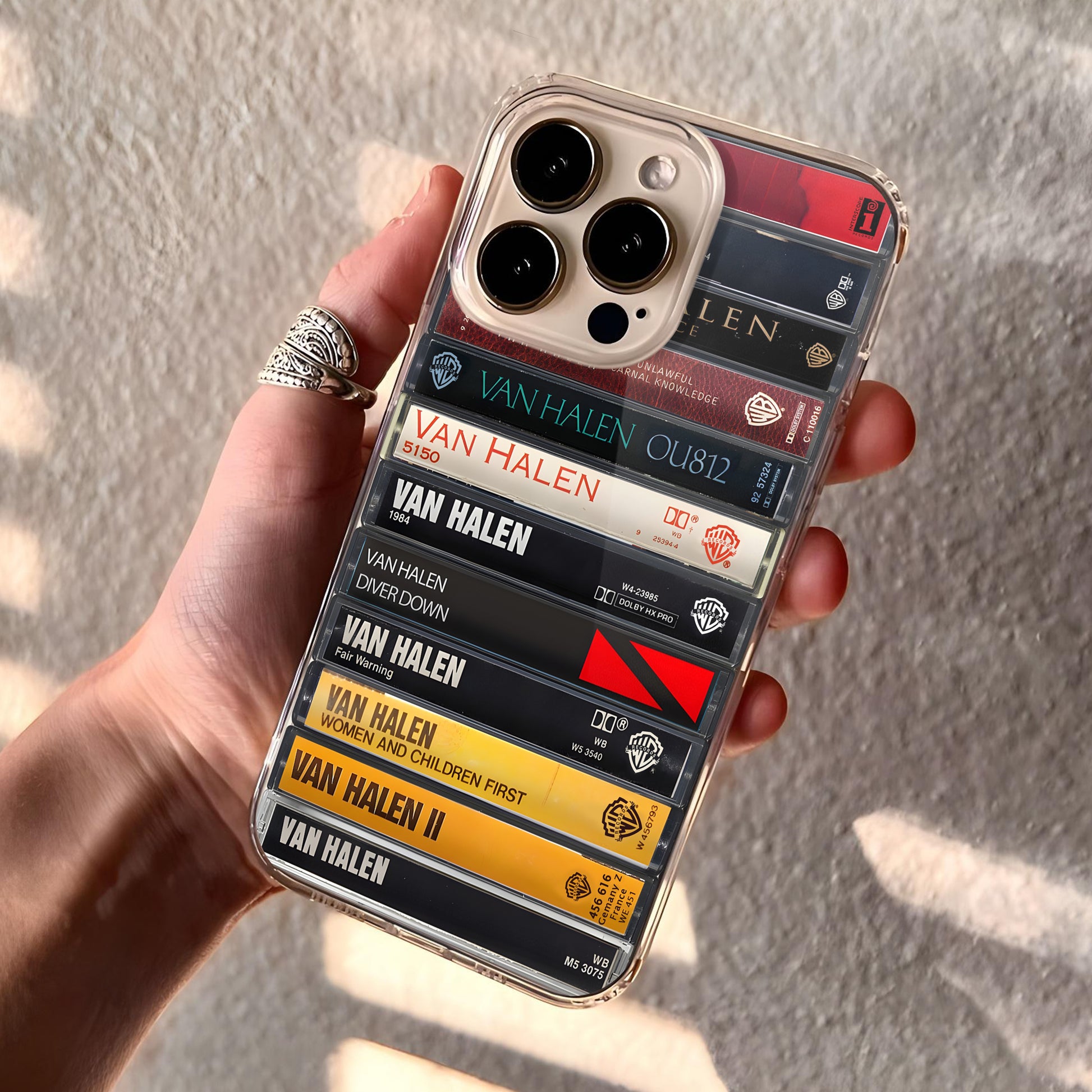 Van Halen Albums Cassette Collection Retro MagSafe Phone Case MTervoDesign Van Halen Albums Cassette Collection Retro MagSafe Phone Case MTervoDesign
