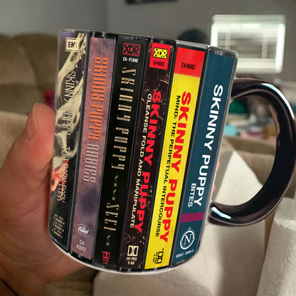 Skinny Puppy Albums Cassette Collection Retro Accent Edge-to-Edge Printed Mug