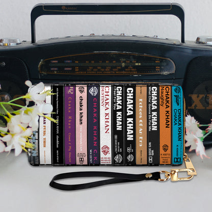 Chaka Khan Albums Cassette Vintage Leather Long Wallet