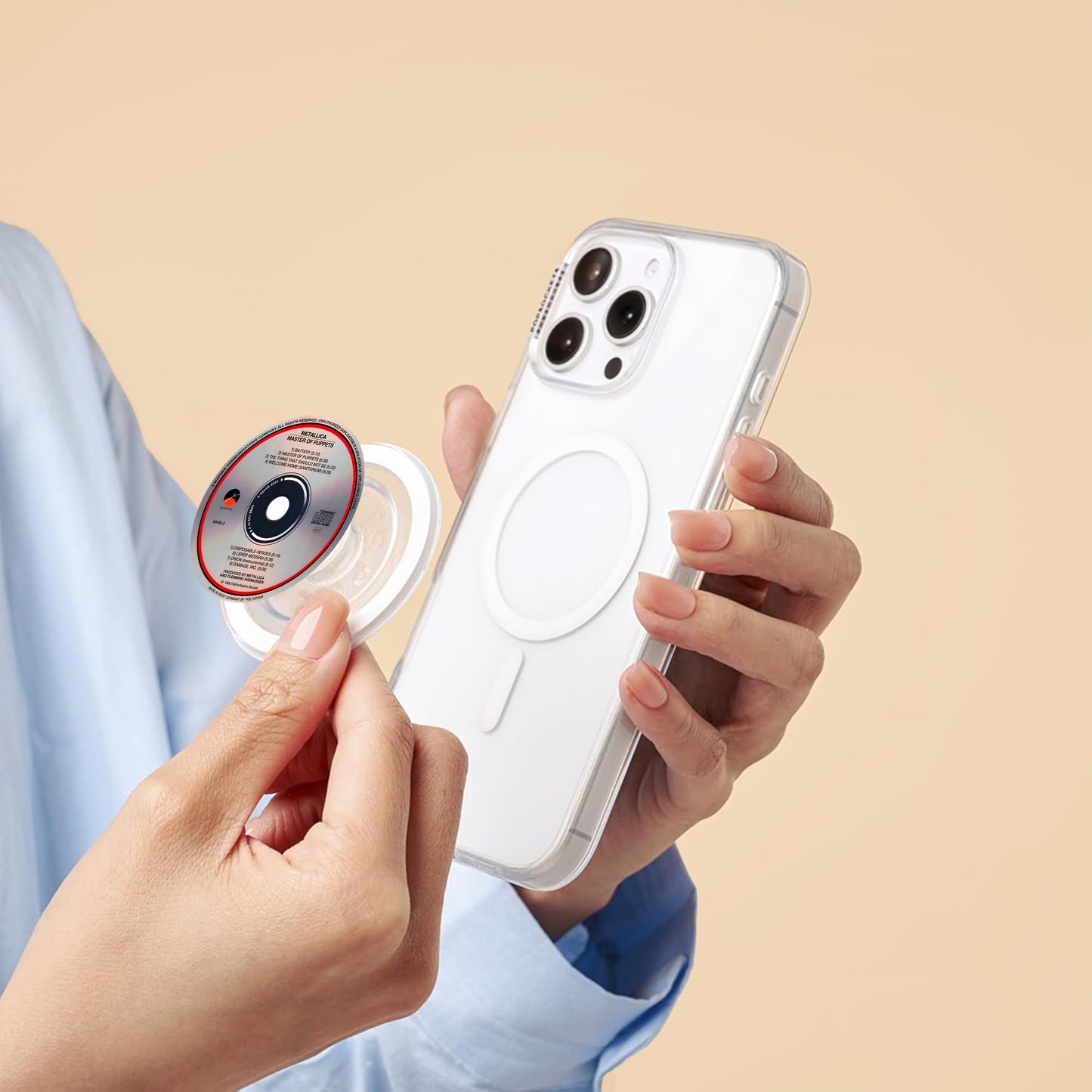 Master Of Puppets CD Magnetic Phone Grip - Metallica