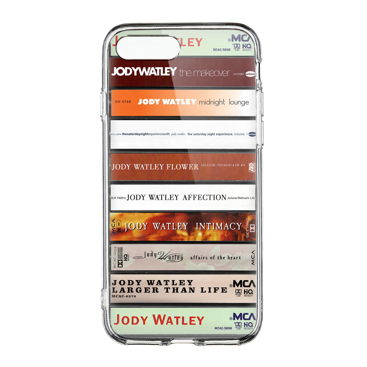 Jody Watley Albums Cassette Collection Retro Phone Case