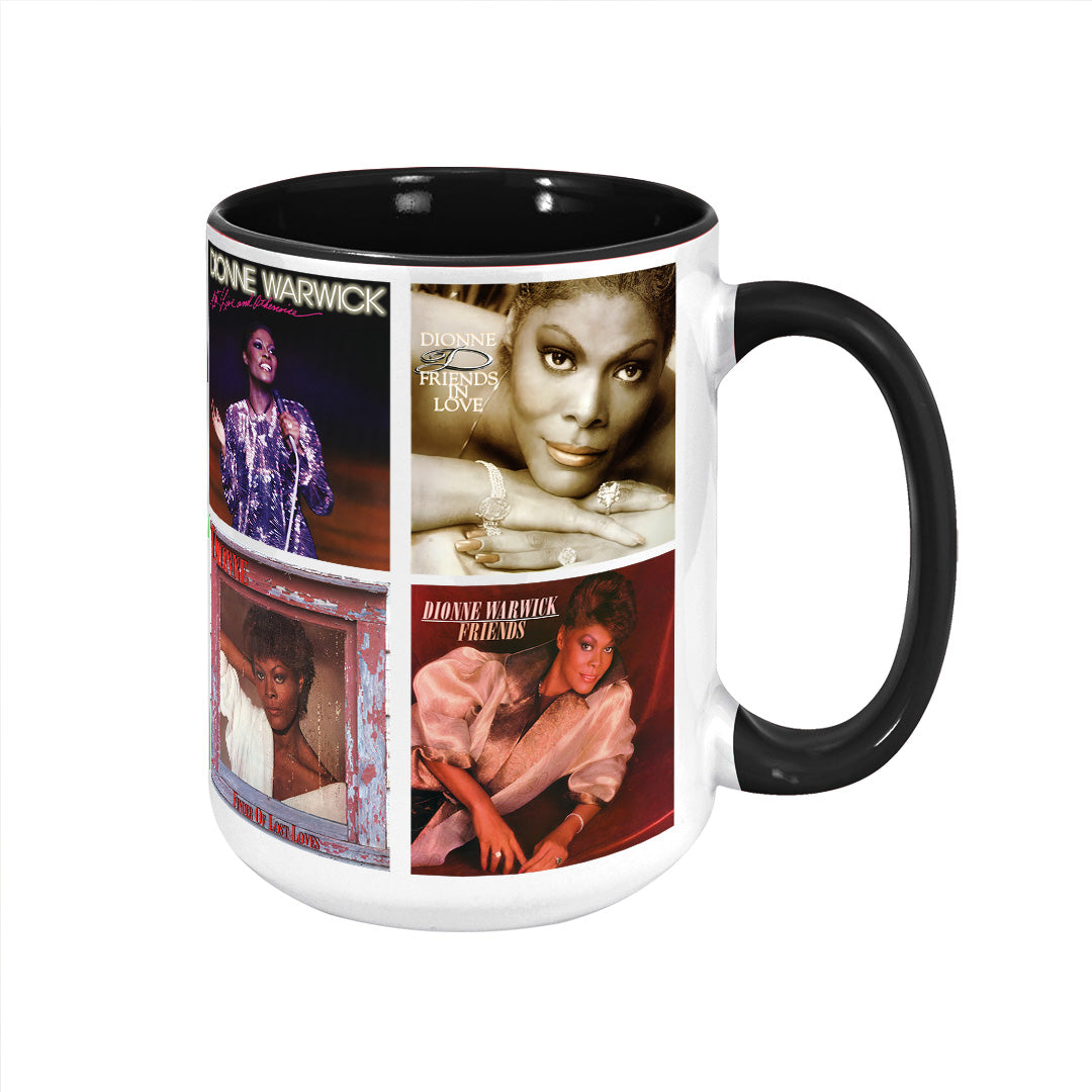 Dionne Warwick Albums Cover Collection Retro Mug