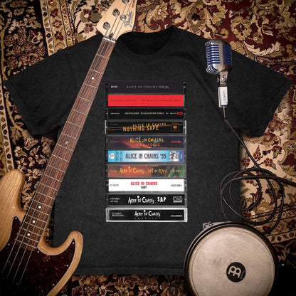 Alice In Chains Albums Cassette Retro Collection Premium Unisex T-Shirt