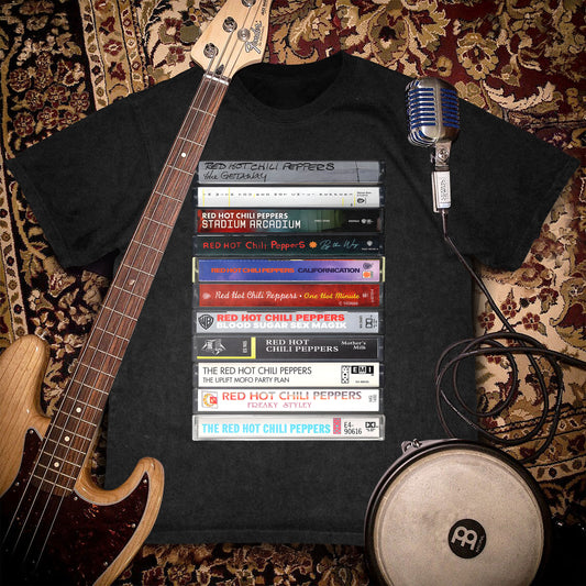 Red Hot Chilli Peppers Albums Cassette Retro Collection Premium Unisex T-Shirt