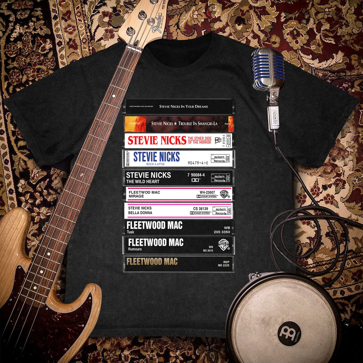Stevie Nicks Albums Cassette Retro Collection Premium Unisex T-Shirt