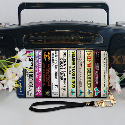 Selena Albums Cassette Vintage Leather Long Wallet
