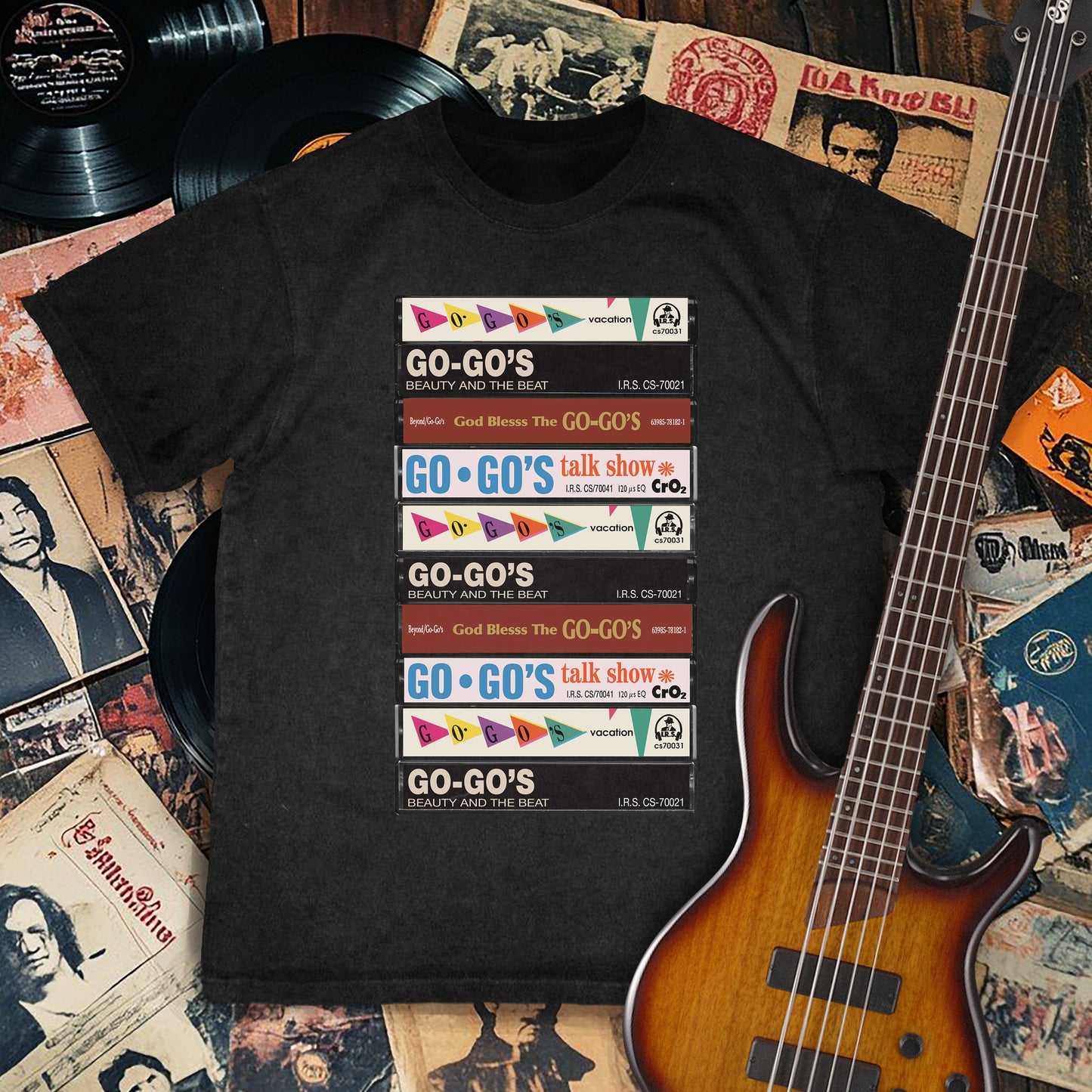 Go-Go's Albums Cassette Retro Collection Premium Unisex T-Shirt