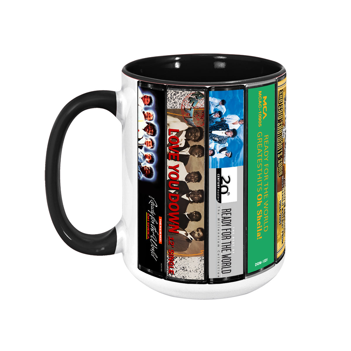 Ready for the World Albums Cassette Collection Retro Accent Mug