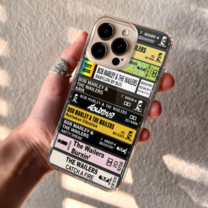 Bob Marley Albums Cassette Collection Retro Phone Case