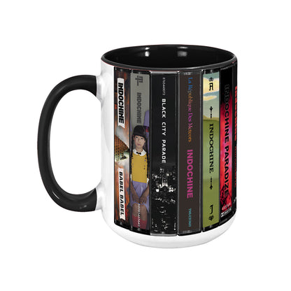 Indochine Albums Cassette Collection Retro Accent Mug
