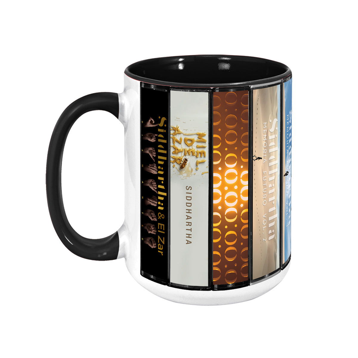 Siddhartha Albums Cassette Collection Retro Accent Mug