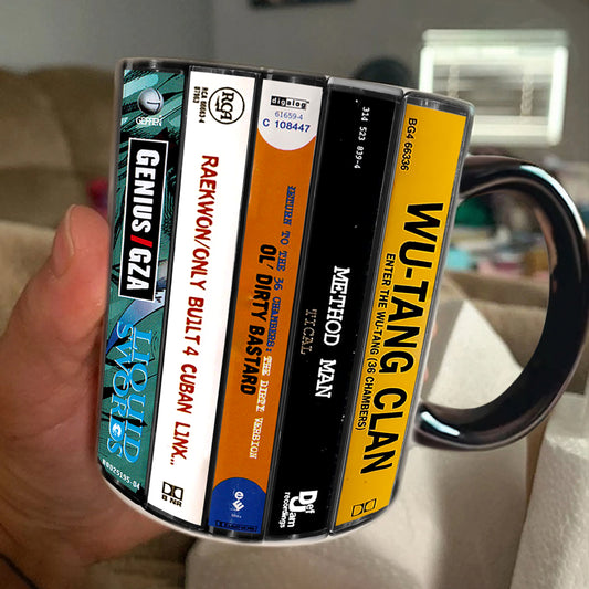 Wu-tang Clan Albums Cassette Collection Retro Accent Mug