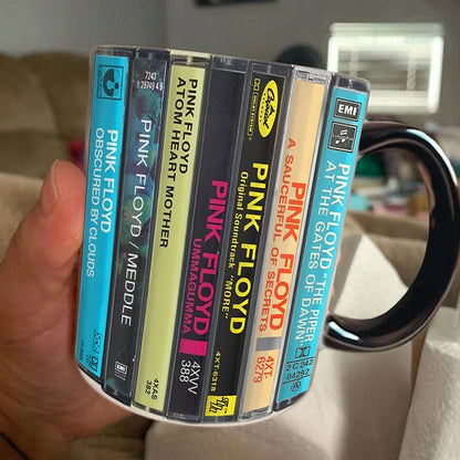 Pink Floyd Albums Cassette Retro Collection Accent Mug