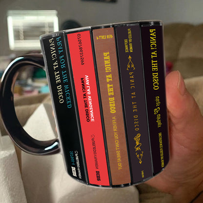 Panic! at the Disco Albums Cassette Collection Retro Accent Mug