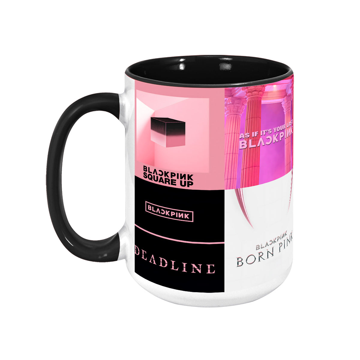 Blackpink Albums Cover Collection Retro Accent Mug