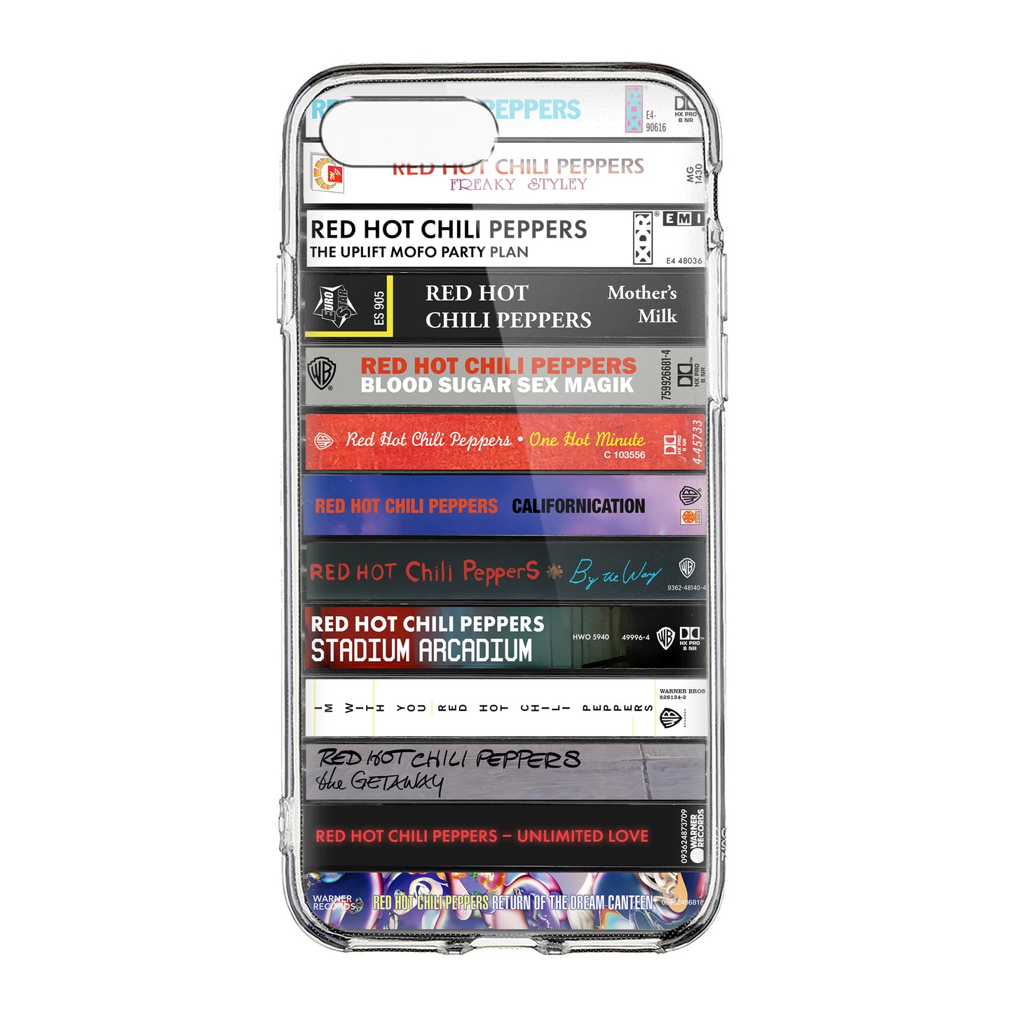 Red Hot Chili Peppers Albums Cassette Collection Retro MagSafe Phone Case