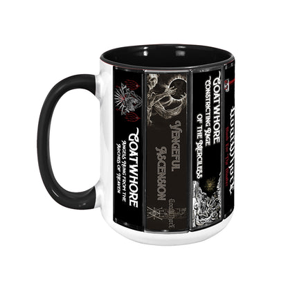 Goatwhore Albums Cassette Collection Retro Accent Mug