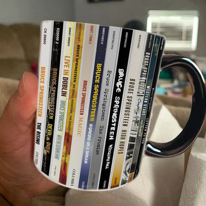 Bruce Springsteen CD Albums Collection Accent Mug