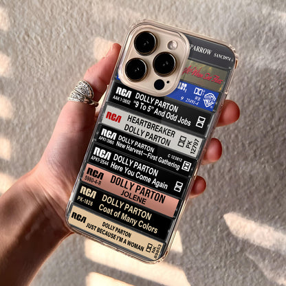 Dolly Parton Albums Cassette Collection Retro Phone Case