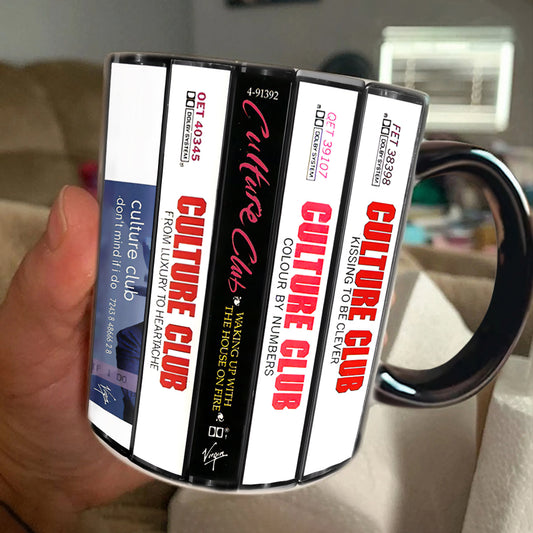 Culture Club Albums Cassette Collection Retro Accent Edge-to-Edge Printed Mug