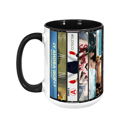 Alejandro Sanz Albums Cassette Collection Retro Accent Mug