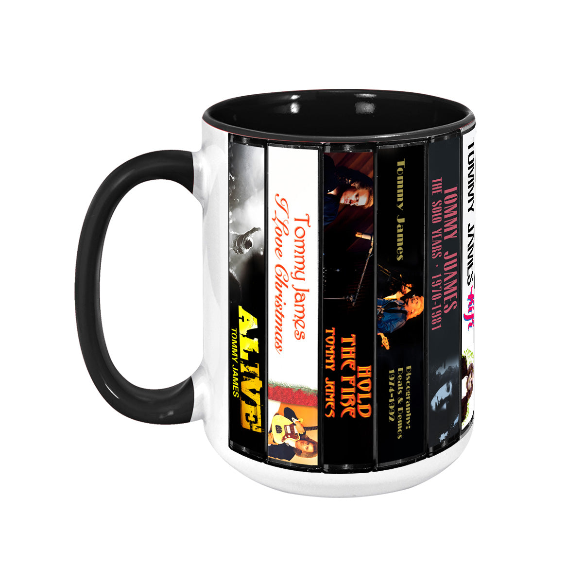 Tommy James Albums Cassette Collection Retro Accent Mug