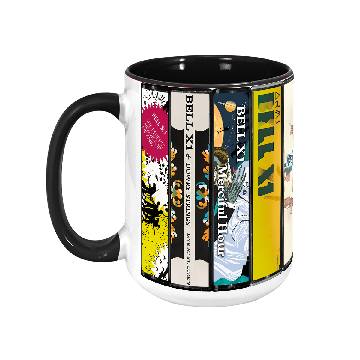 Bell X1 Albums Cassette Collection Retro Accent Mug