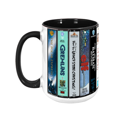 Spirit of the Holiday Season VHS Movies Collection Accent Mug