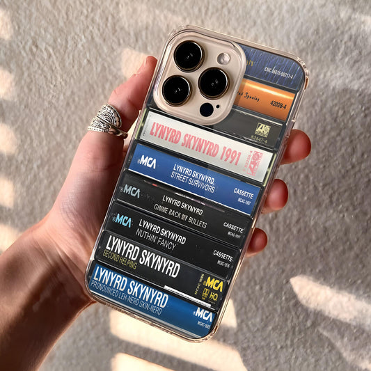 Lynyrd Skynyrd Albums Cassette Collection Retro Phone Case