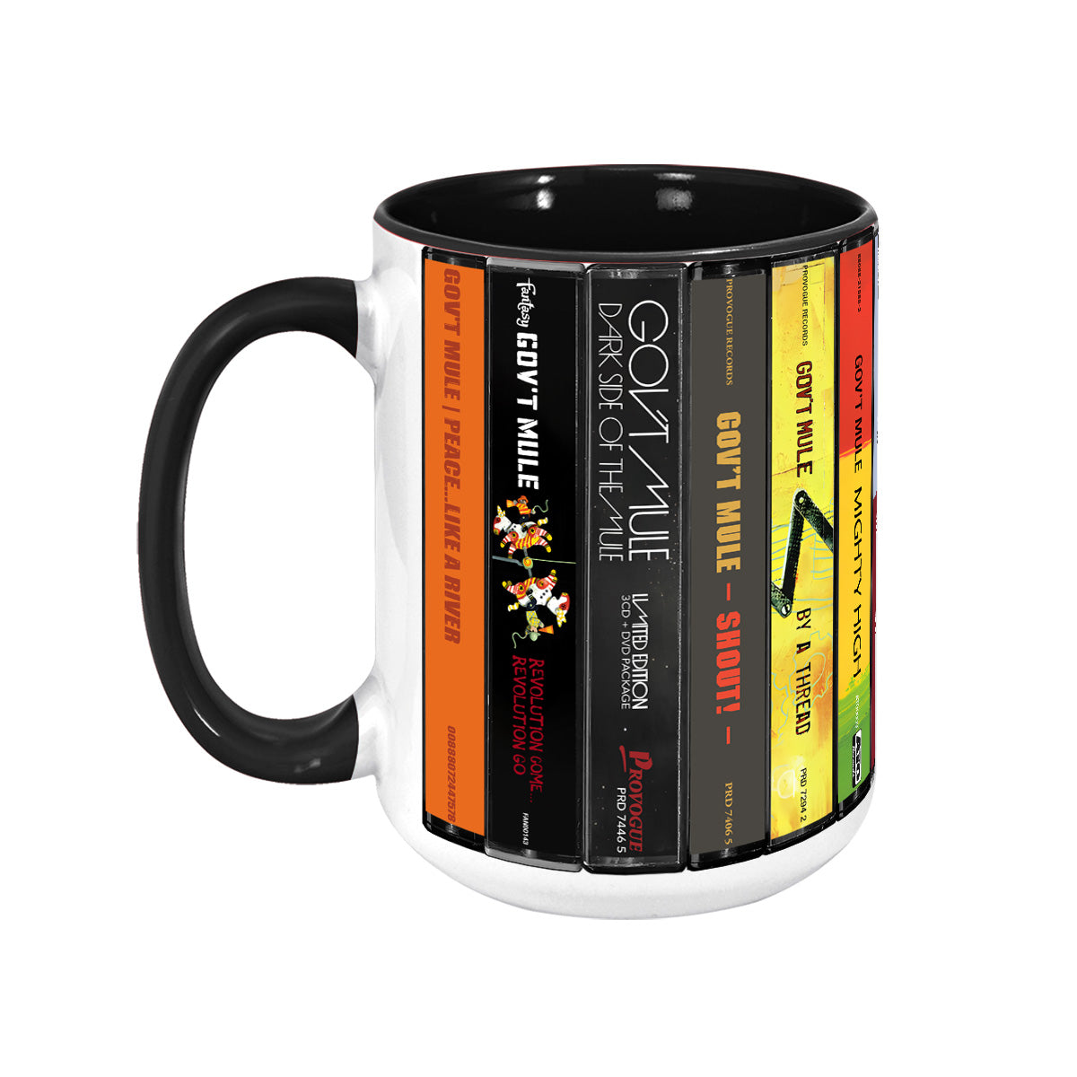 Gov't Mule Albums Cassette Collection Retro Accent Mug