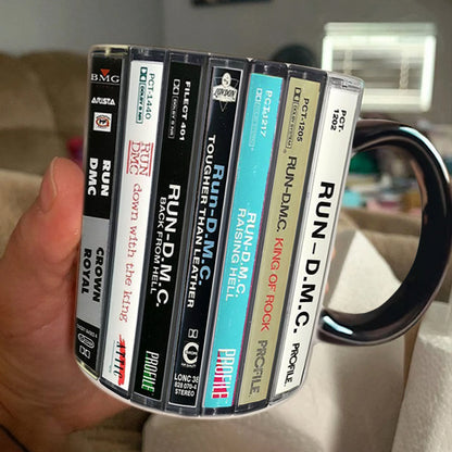 Run DMC Albums Cassette Retro Collection Accent Mug