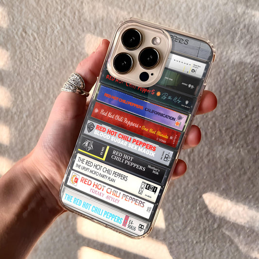 Red Hot Chilli Peppers Albums Cassette Collection Retro MagSafe Phone Case