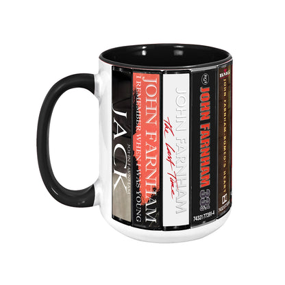 John Farnham Albums Cassette Collection Retro Accent Mug