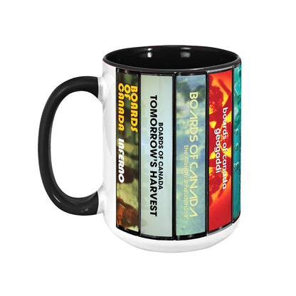 Boards of Canada Albums Cassette Collection Retro Accent Mug