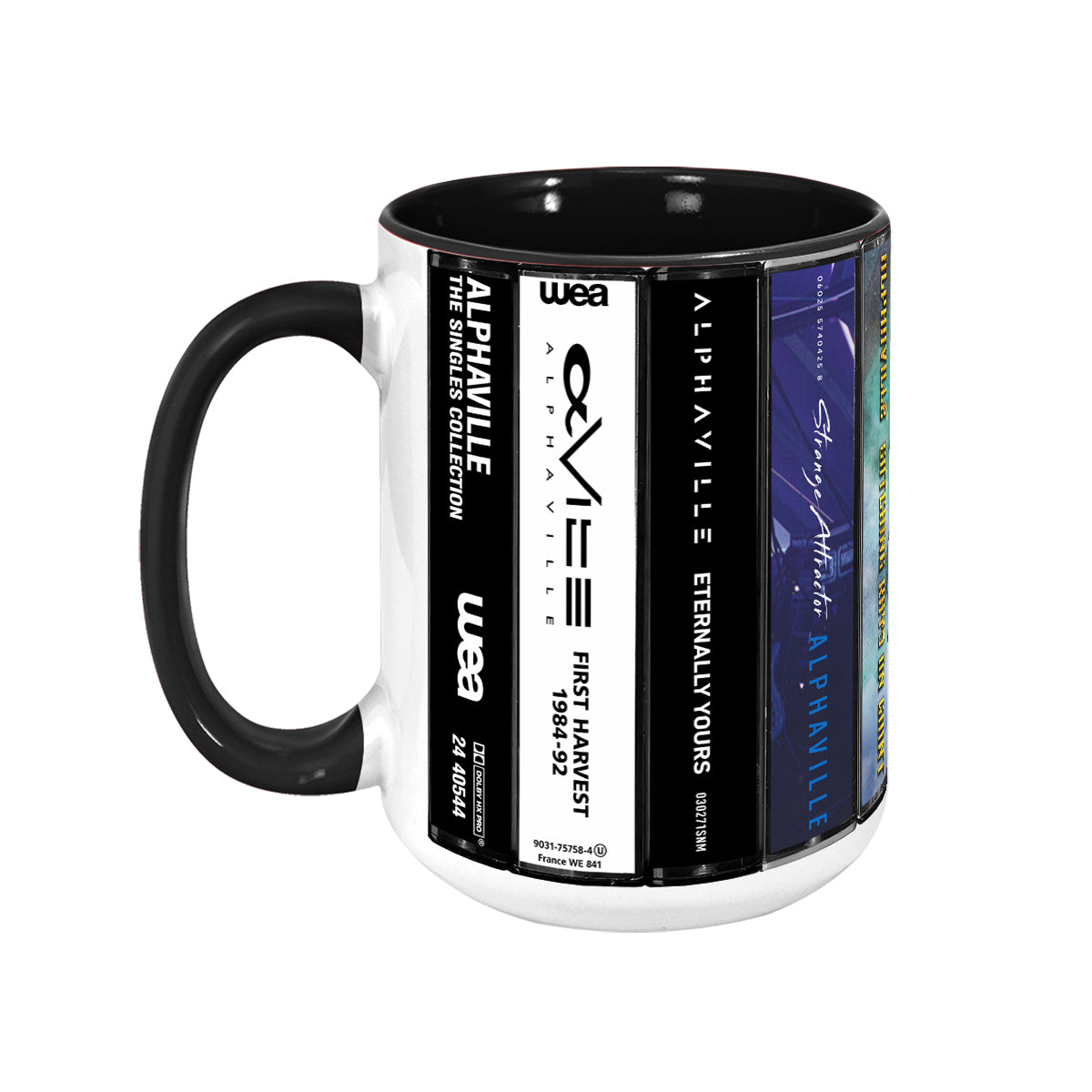 Alphaville Albums Cassette Collection Retro Accent Mug